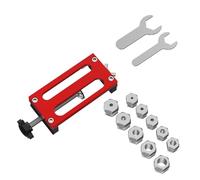 Herramienta de posicionamiento de guía de taladro de aleación de aluminio fácil de usar para configuraciones rápidas y mejora la productividad en carpintería. Guía profesional de perforación de