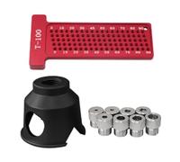 Herramienta de posicionamiento multiusos para perforación de madera y metal a 90 grados con construcción robusta y guía de taladro vertical de metal de alineación precisa