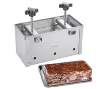 Herramienta De Prensa De Carne De Acero Inoxidable 304,Molde For Hacer Carne De Delicatessen Resistente For Jamón Casero Y Carne De Almuerzo,Kit Multiusos For Prensar Tofu Y Queso Con Bandeja(1KG)