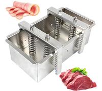 Herramienta de prensa de carne de acero inoxidable, molde para hacer jamón para carnes delicatessen, cocina fácil de usar, perfecto para cocinar y formar carne