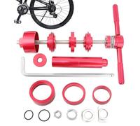 Herramienta de prensa de cojinetes de bicicleta, herramienta de eliminación de rodamientos,Herramienta de prensa de casco versátil | Kit de extracción de cojinetes portátil, suministros de reparación