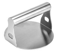 Herramienta de prensa de hamburguesas de metal para aplastar hamburguesas y suministros de cocina adecuados