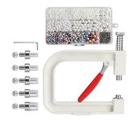 Herramienta de prensado con remaches para pendientes, cuero, zapatos, bolsos, sombreros y ropa | Ideal para principiantes, bodas y P