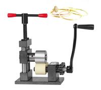 Herramienta de prensado de joyería de manivela con eje de goma para una fabricación eficiente de anillos y pulseras