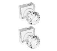 Herramienta de Prensado de Polvo Redonda Acrílica, 2 Piezas | Sello para Sombras y Colorete, Presión Uniforme, Fácil Limpieza, Uso Personal y Profesional, para Tortas Planas