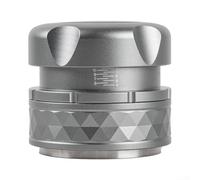 Herramienta de prensado espresso con diseño de base plana, acero inoxidable con resorte para una extracción óptima del sabor de los posos de café (51 mm)