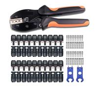 Herramienta De Prensado Panel Solar For Conectores MC4, Alicates, Crimpadora Trinquete For 2,5-6 Mm2, Juego Terminales Tipo Macho Hembra Tipográfico Preciso, Ahorra Mano De Obra(Update set 02)