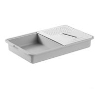 Herramienta de preparación de verduras 6 en 1 y tabla de cortar con almacenamiento limpio para un fácil acceso