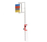 Herramienta de prueba de salto montada en la pared, instrumento de medición vertical para deportes al aire libre, probador de baloncesto y salto alto para una evaluación precisa de saltos