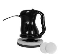 Herramienta de pulido de coche de 12 V con función de encerado, viene con cepillos de pelusa y toalla de limpieza, adecuada para coches, SUV, furgonetas y camiones (negro)