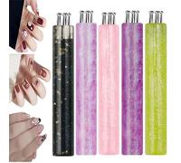 Herramienta de punteado floral para uñas | Lápiz estampador rápido de patrones florales | Ligero,duradero y de alta precisión | Ideal para principiantes,aficionadas,mujeres y proyectos DIY (5Piezas)
