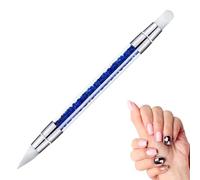 Herramienta de punteado para uñas - Aplicador de polvo cromado con punta para uñas punteadas, juego de pinceles de uñas para diseño de efecto 3D, ideal para manicura y desig