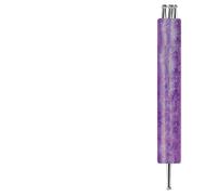 Herramienta de punto de uñas - Lápiz de punta fina de diamantes de imitación de flor de 5 pétalos - 1.5 mm DIY diseño de uñas de flores, para esposa, novia, principiantes, hogar, salón, estudio