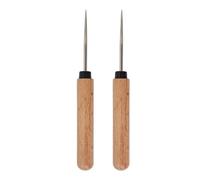 Herramienta de punzón de cuero, mango de madera, punzón de costura de cuero, para proyectos hechos a mano, profesionales, aficionados, adultos, mujeres, hogar, clase de arte, estudio, dormitorio