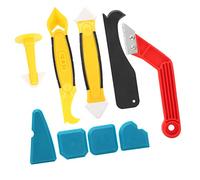 Herramienta de Quiebra de Calafateo, 9 Piezas de Sellador de Silicona Multiduncional Kit de Relleno de Relleno de Rayador de Calafateo Desmontaje de Herramienta de Eliminación de Herramientas de