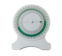 Herramienta de rango de movimiento inclinómetro de burbujas de terapia física compatible con evaluación articular y espinal, medición de flexión, (verde)