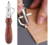 Herramienta de ranurado de cuero, cuero costura ranuradora biseladora de bordes de cuero máquina de ranurado de costura biseladoras de bordes de cuero para trabajos de marroquinería