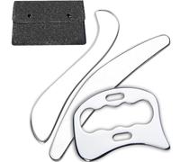 Herramienta de raspado muscular 3 en 1, herramienta de raspado Gua Sha, herramienta de masaje de terapia física, movilización de tejidos blandos para espalda, piernas, brazos (A+D+S)