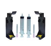 Herramienta de Recarga de Bombeo con Abrazadera para Cartucho de Tinta, Compatible con Deskjet 710C 870CXI 830C 880C 890C 895CXI 930C 950C(2 Set Refil Tool)