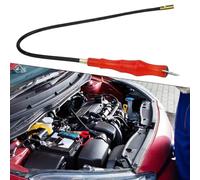 Herramienta de recogida magnética flexible con eje flexible para reparación de automóviles, varilla telescópica de acero inoxidable de 60 cm para tuercas, pernos, tornillos, compatible con taller y