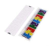 Herramienta de regla deslizante de PVC para guitarra folclórica acústica para dominar escalas diatónicas pentatónicas y modos con ayuda de memoria visual brillante