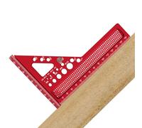 Herramienta de regla para carpintería,Regla de medición para carpintería | Regla triangular multiángulo de medición 3D de aluminio,Herramienta de de alta precisión del transportador cua