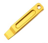 Herramienta de reinicio de pistón de pinza de freno de disco hidráulico con varilla de empuje, construcción de aleación de aluminio para reparación fiable de bicicletas (dorado)