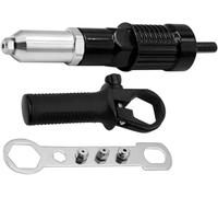 Herramienta de remachadora profesional, kit de adaptador de remachadora inalámbrica profesional, herramienta de tuerca remachadora, accesorio de taladro para taladro eléctrico inalámbrico (4 tamaños