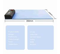 Herramienta de reparación de almohadillas térmicas CPB de 350 W y 120 C, azul, plegable, voltaje universal