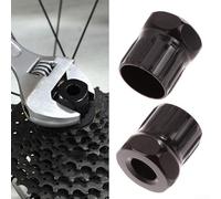 Herramienta de reparación de bicicleta de acero al carbono para eje central, volante, cadena y desmontaje de manivela, kit de mantenimiento de ciclismo multifunción compacto, plateado (A)