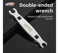 Herramienta de reparación de bicicletas Super B, llave de doble punta, llave inglesa de 7/8mm para pernos en sistema de frenos hidráulicos, herramientas de mantenimiento de bicicletas TB-CF07