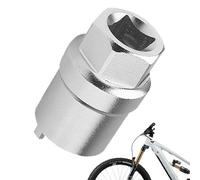 Herramienta de reparación de bujes de bicicleta - Llave de tuerca anular fuerte de acero, kit profesional de desmontaje de rueda, ayuda de servicio mecánico, dispositivo auxiliar portátil