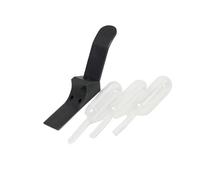 Herramienta De Reparación De Clip De Desprendimiento De Madera Tonal Para Panel Clásico Folk Con Cuña De Unión Auxiliar Para Grietas De Viga De Sonido De Guitarra(Black)
