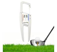 Herramienta de Reparación de Divot Đe Golf - Tenedor Dë Green Plegable con Marcador Dë Bola Magnético | Botón Emergente, Aleación Dè Zinc Duradera, Herramienta Dè Golf Portátil