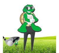 Herramienta de Reparación de Divots | Tenedor Metálico Portátil En Forma De Tortuga Para Golf | Herramienta De Divot Y Marcador De Bolas - para Hombres y Mujeres Recolector de Césped para Cancha Céspe