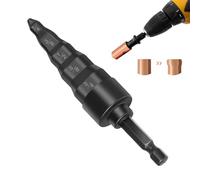 Herramienta de reparación de HVAC, expansor de tubo abocardador 5 en 1 para aire acondicionado, juego de brocas abocardadoras para tubería de cobre con brocas de 1/4, 3/8, 1/2, 5/8, 3/4