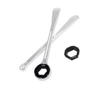 Herramienta de reparación de Palanca de neumáticos, Llave de Eje for EXC 300 Beta GasGas, Apto for Honda, Suzuki, Yamaha, Kawasaki TM, 10mm, 13mm, 22mm, 27mm y 32mm(Silver)