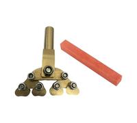 Herramienta de reparación de prensa de trastes fractales de guitarra, accesorios compactos, herramienta de instalación de alambre de traste para varios radios, herramienta de pulido roja