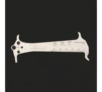 Herramienta de reparación de regla de cadena de bicicleta con gancho de cadena e indicador de desgaste de rosca para medición y mantenimiento precisos de la cadena de bicicleta