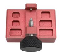 Herramienta de Reparación de Relojes, Regulador de Cinturón de Herramientas de Flexión de Forma de Hebilla de Reloj Regulador de Metal de Alta Resistencia para Relojeros (Rojo)