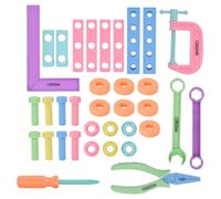 Herramienta de reparación de simulación para niños, desmontaje ensamblado de plástico, Juguete para Juego de simulación Educativo temprano, Colores Brillantes, Material Seguro