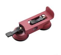 Herramienta de reparación de suelos, ventosa de doble garra roja de 19 x 19 cm, agarre fuerte para madera dura para azulejos de mármol, fija huecos de hasta 8 cm sin esfuerzo