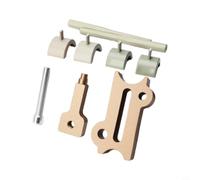 Herramienta de reparación de tuberías PPR, soldador caliente de aluminio para cabezal de molde para tuberías de agua de 4/6 puntos, para kit de reparación de fusión con clips de posicionamiento para