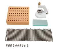 Herramienta de Reparación para Relojes, Conjunto de Herramientas Antideslizantes con 50 Puntas y 10 Estacas, Kit Práctico para Mantenimiento de Relojes