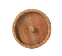 Herramienta de rimmer de azúcar de madera - Rimmer de cóctel portátil, bandeja de guarnición redonda | Plato de borde de vidrio de bebida natural, accesorio de bebidas de azúcar de sal, organizador de