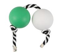Herramienta de Ritmo Asalato Dos Bolas, Plástico Verde Blanco | Sonajero Musical para Manos, Uso en Jam Casual y Círculo de Percusión, Adultos y Terapia Rítmica