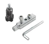 Herramienta de rosca de tubo de doble cabeza con extractor de alambre roto para tuberías de 12 y 34 pulgadas, diseñada para trabajar con taladros manuales en fontanería (2)