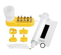 Herramienta de sangrado de freno, kit de sangrado de cilindro | Herramienta kit de sangrado de freno de disco hidráulico | Bleeder de reparación de cilindro manual conjunto para montar,