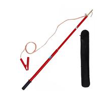 Herramienta de seguridad de barra de descarga de alto voltaje, poste de descarga de conexión a tierra portátil con varilla telescópica aislada para seguridad de condensadores y transformadores