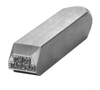 Herramienta de sello de metal con texto en inglés "Do Not Duplicate" de 1/16 pulgadas para manualidades, personalización, joyería, cuero, madera, proyectos de metalurgia, acabado gris